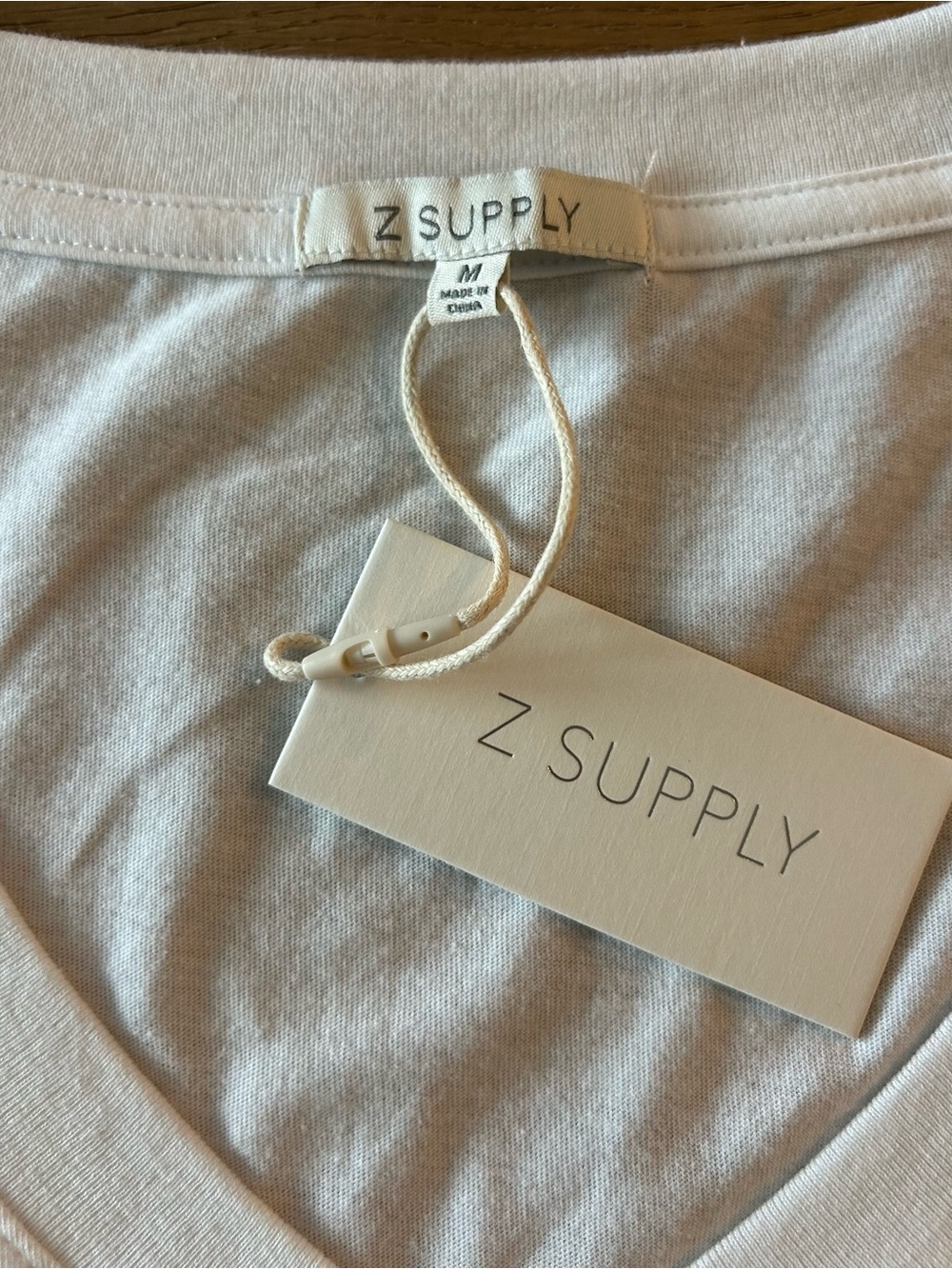 Z Supply Winnie White V-Neck Tee - Picture 4 of 4
